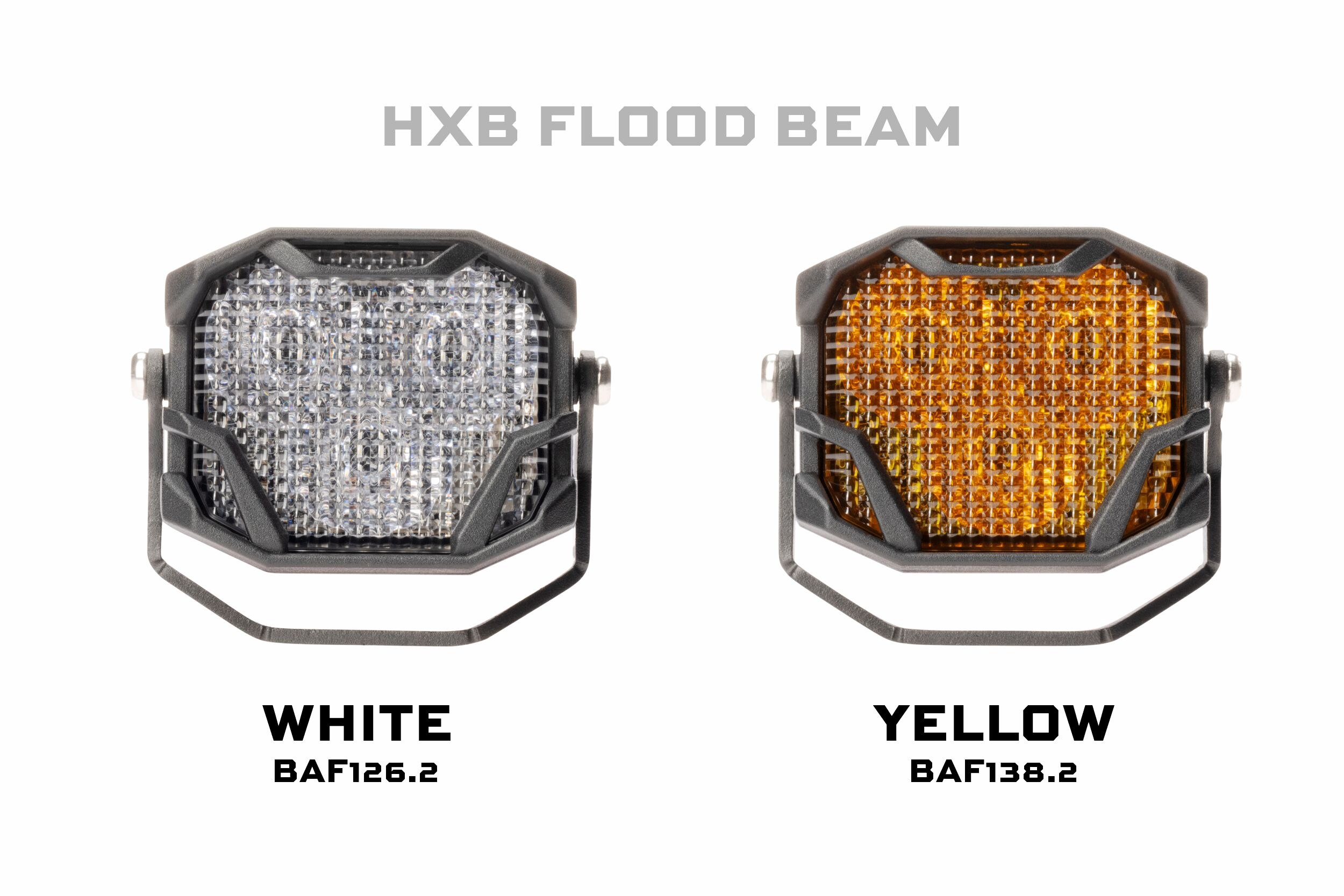 HR | Morimoto 4Banger LED Pods: HXB Flood Beam | Maximum Width & Intensity