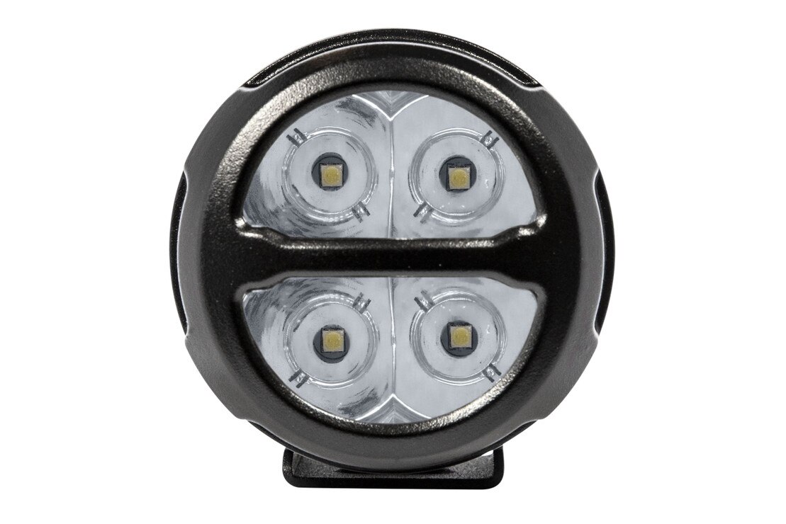 S4-R LED Pods 2x2 Round | 20W | White | Spot Beam | Headlight Revolution