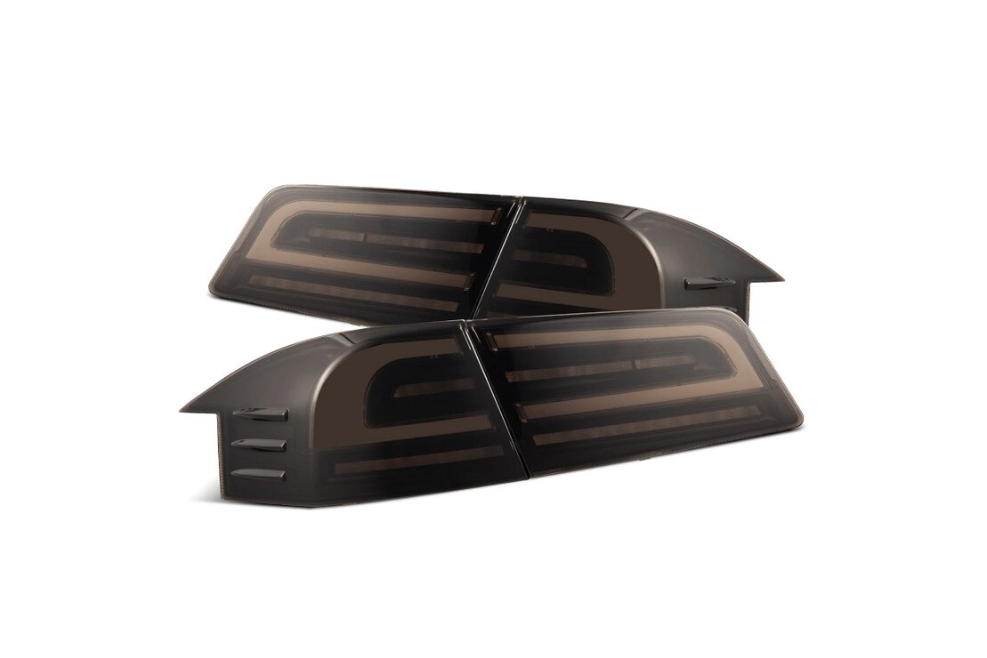 Tesla Model S (12-21) AlphaRex LUXX LED Tail Lights | HR 601120