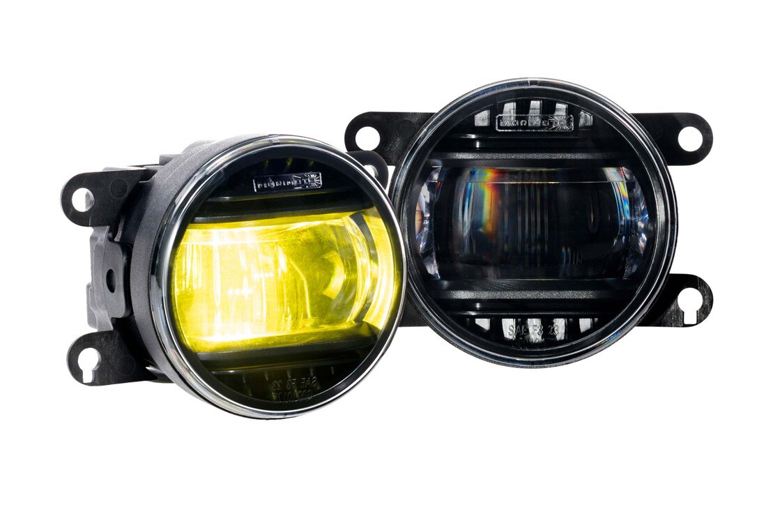 QUAYUB 4" LED Fog Light Pair (White & Yellow) For Subaru Ascent 2019-2021 – 3000K/6000K