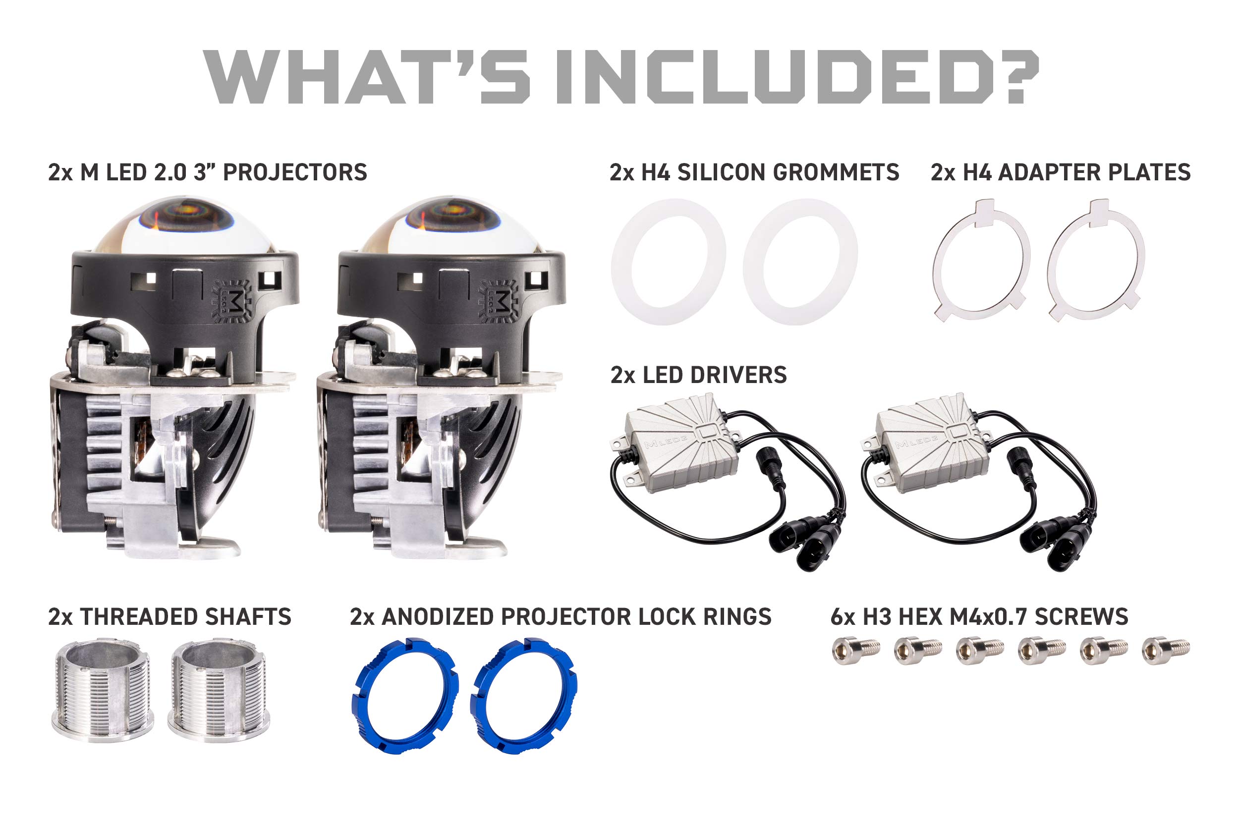 Bi-LED: Morimoto M LED 2.0 Bi-LED Projectors | HR PR352