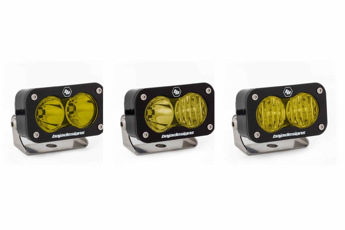 LED Work Light Clear Lens Work/Scene Pattern Flush Mount Kit S2 Sport Baja Designs