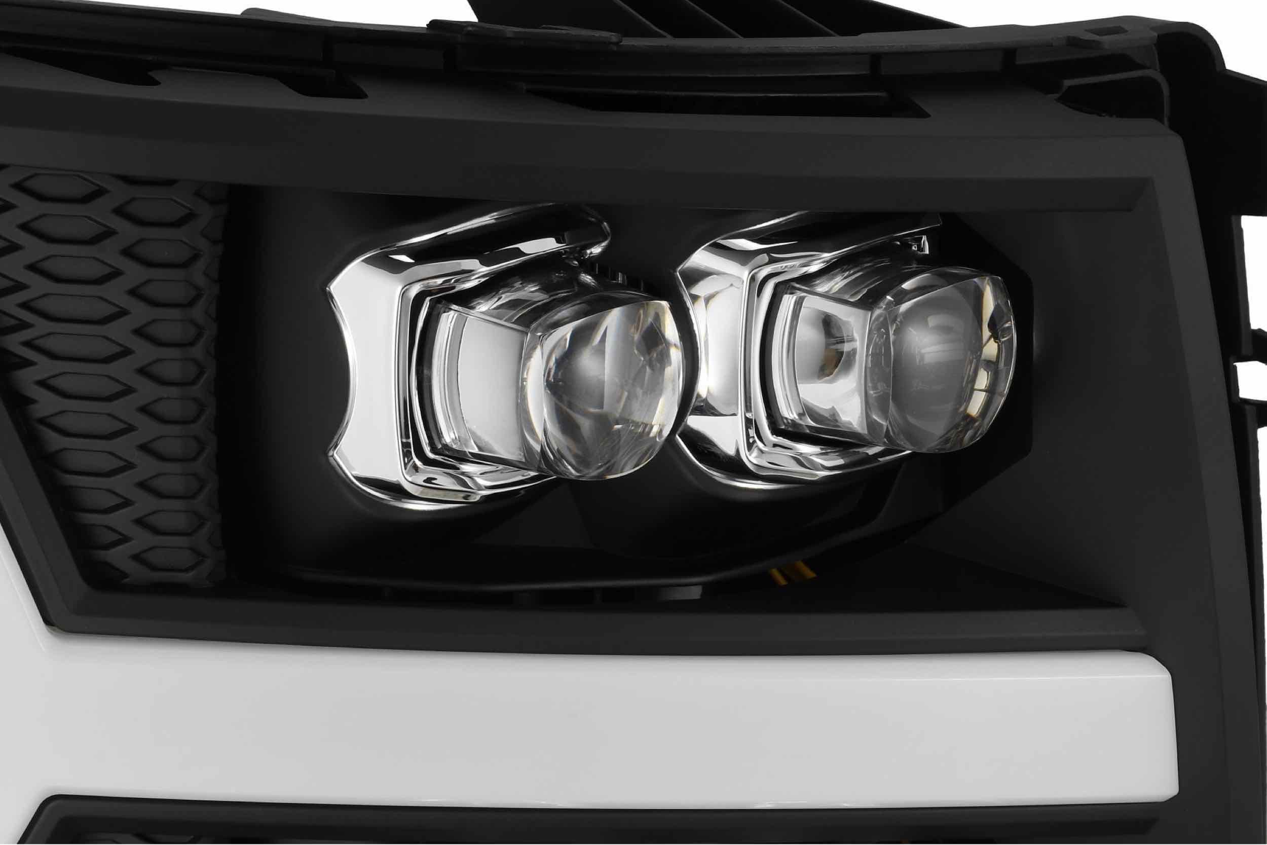 Summit White Grille Shell With Chrome Insert For 2007-2013 Chevy Silverado 1500 – Mesh Style, Direct Replacement