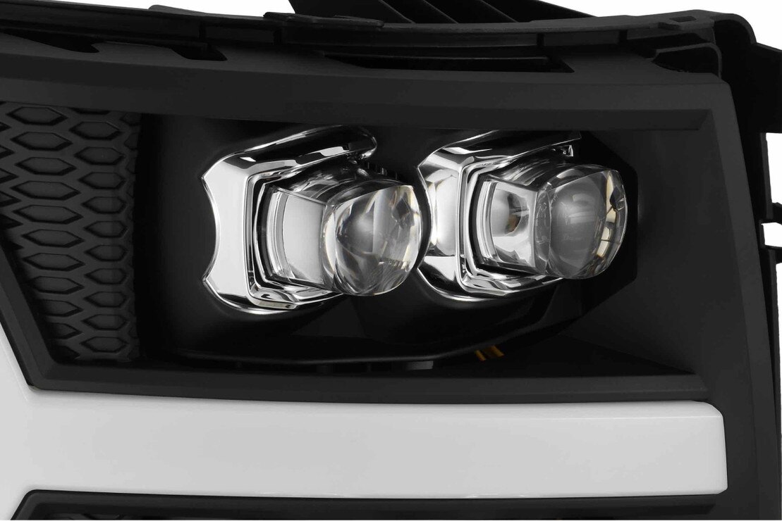 Summit White Grille Shell With Chrome Insert For 2007-2013 Chevy Silverado 1500 – Mesh Style, Direct Replacement