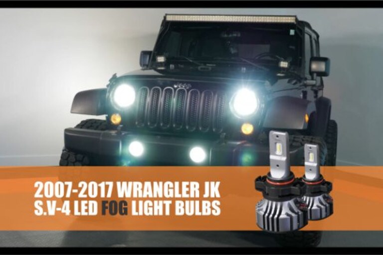 Jeep Wrangler JK 07-18  LED Fog Light Bulb Upgrade | HR